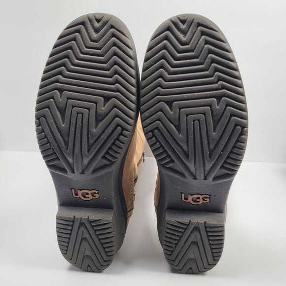 UGG Elsa Women's Quilted Tall Leather Lace-Up Boots S/N1013484 US Size 8.5 - Picture 11 of 12